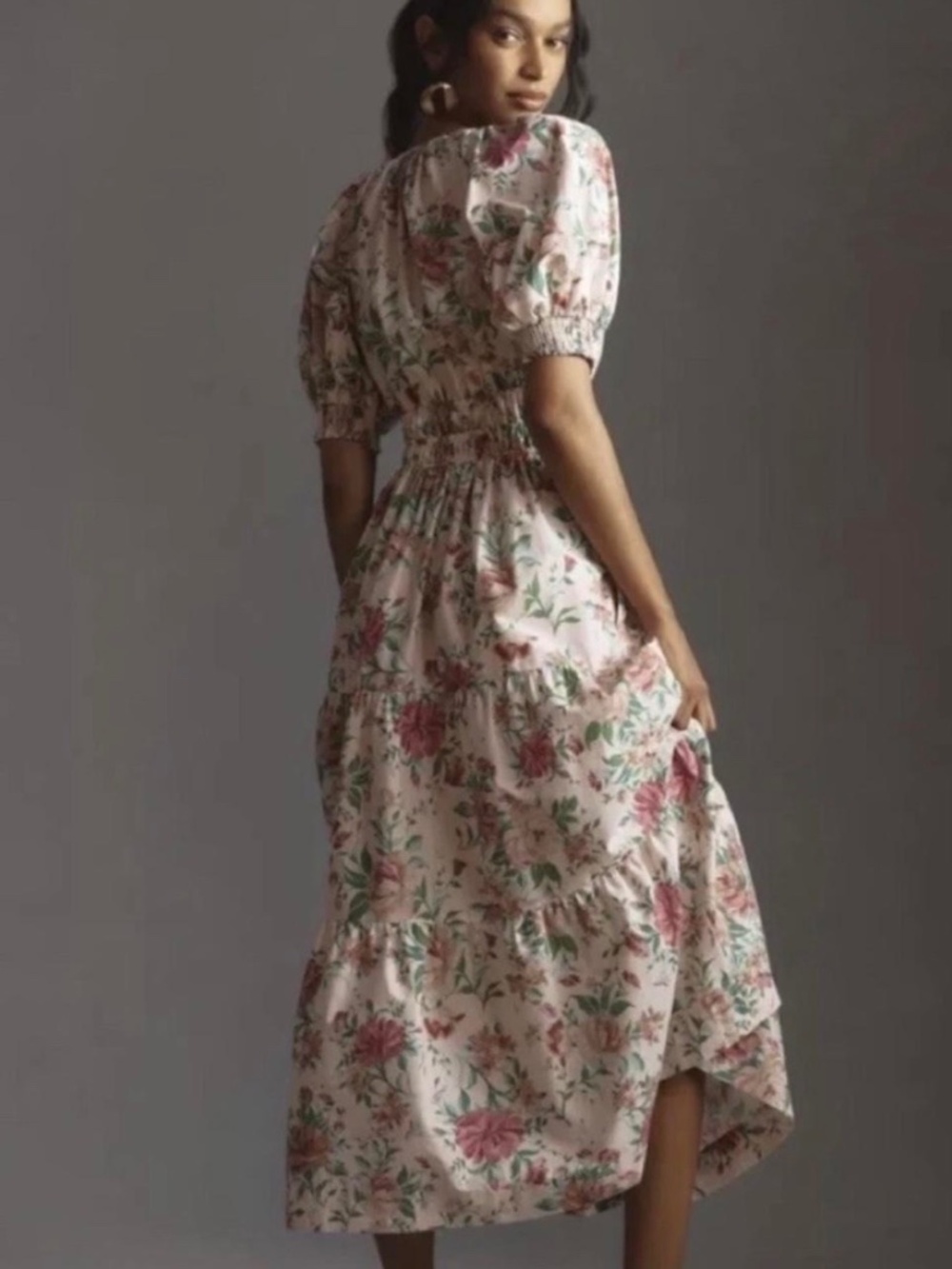 Anthropologie Somerset Floral Maxi Dress S Cottagecore Garden Party
